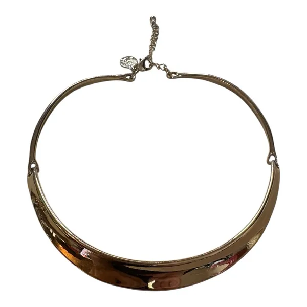 White House Black Market Gold Tone Collar Necklace One Size - Image 2
