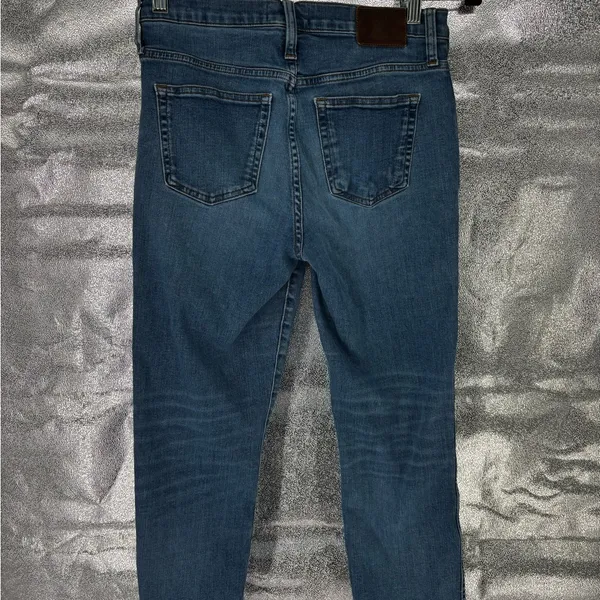 J. Crew Raw Hem Button Fly Cropped Vintage Straight Jeans - Image 7