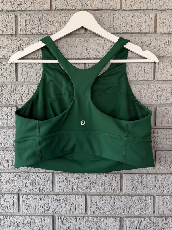Lululemon Wunder Train Longline Sports Bra Everglade Green Size 14 - Image 4