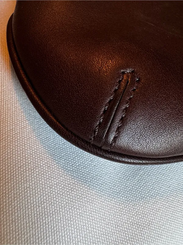 Coach Chocolate Brown Leather Shoulder Bag Mini Pouch Demi Vintage - Image 2