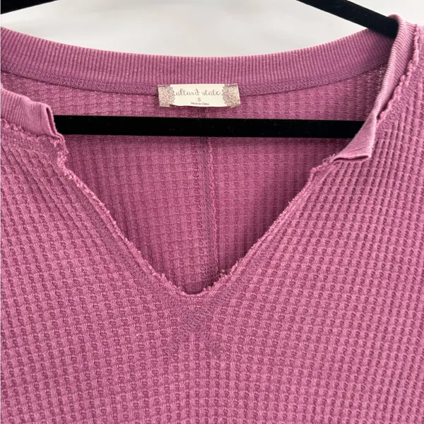Altar’d state purple thermal long sleeve everyday casual t-shirt size small NWT - Image 3