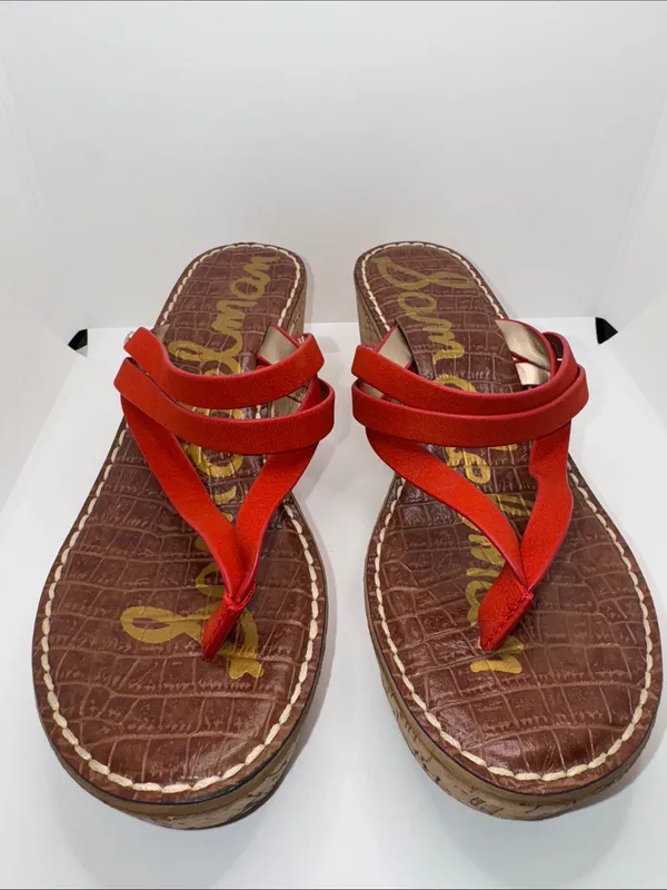 SAM EDELMAN Rasha Platform Wedge Sandals Women’s 7.5 - Image 3