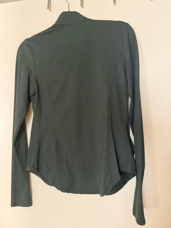Zip up athletic jacket Green Size XS - Image 3