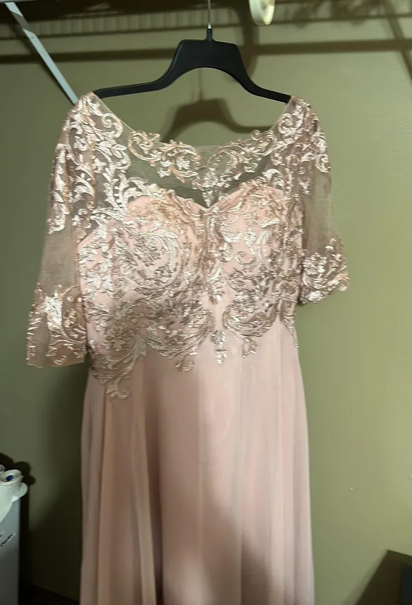 New Blush Pink Mother Of The Groom Dress - Image 3