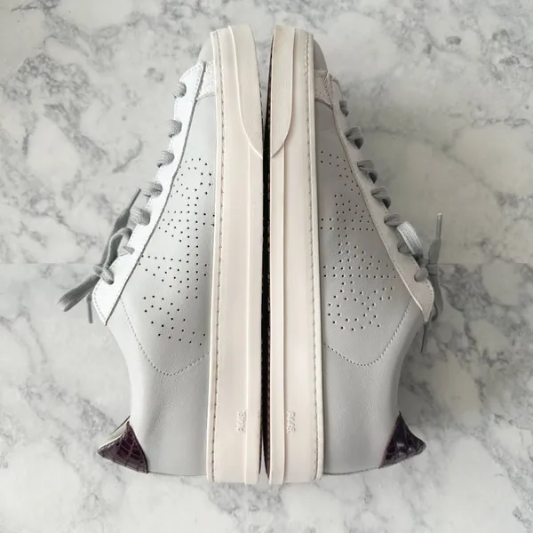 P448 Jack Perforated Sneaker in Gray Lilac - Image 4