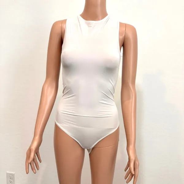 Skims medium high neck snap close layering bodysuit  TS 3473 - Image 10
