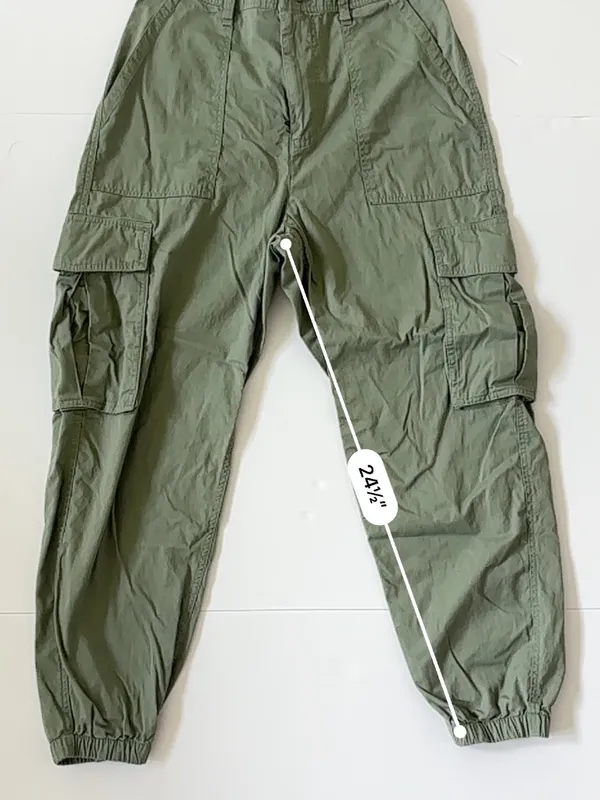 Abercrombie & Fitch Cargo Jogger Pants M Sage Green Y2K Utility - Image 6