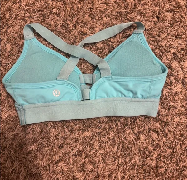 Bundle of 2 Lululemon Sports Bras Size 0 (Blue & Purple) - Image 2