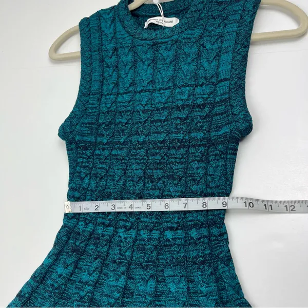 Amanda‎ Uprichard Braylen Bold Knit Sleeveless Dress Teal Womens Size Small NEW - Image 8