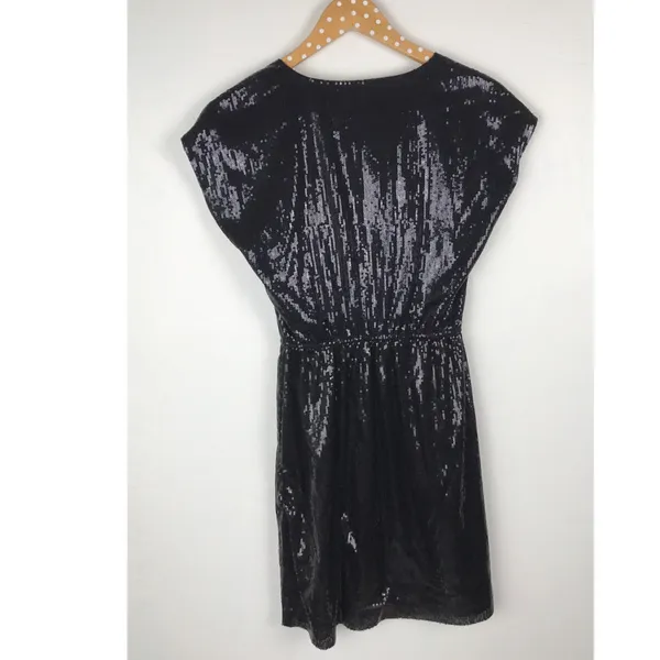 BB Dakota Black Sequin Dress NEW XS - Image 5