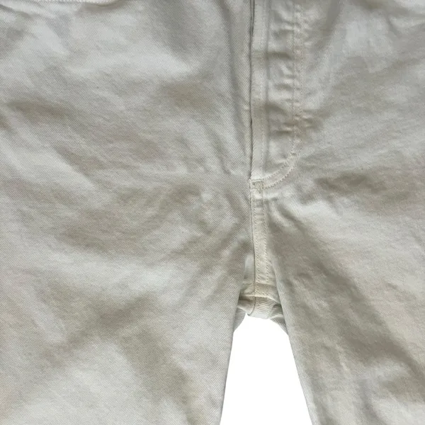 Agolde Women’s Riley Crop Straight Leg Sour Cream White Denim Jeans Size 28 - Image 12