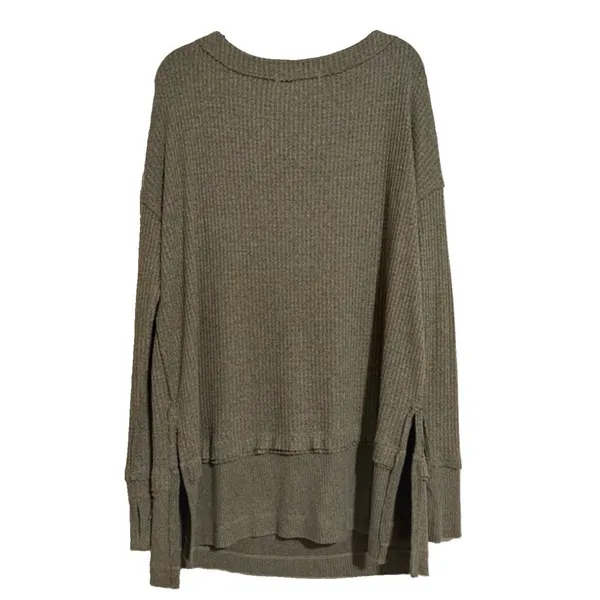 Free People $68 We The Free North Shore Long Sleeve Thermal Top Oversized S - Image 3