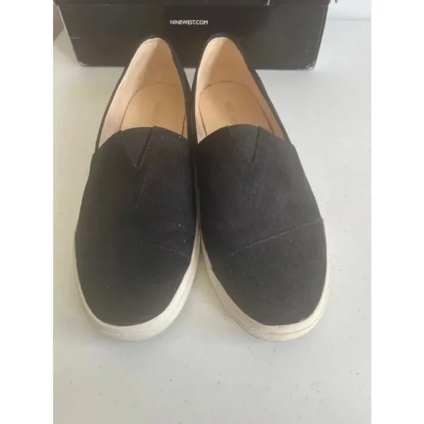 Women's Nine West Black Slip-On Sneakers Bomdia‎ Size 9 M GUC! - Image 2