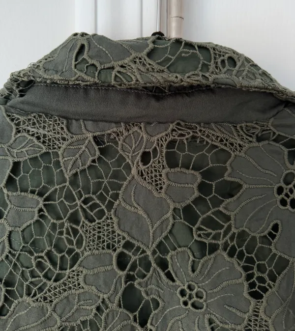 Anthropologie Dolan Lace Moto Jacket, Size M - Image 12
