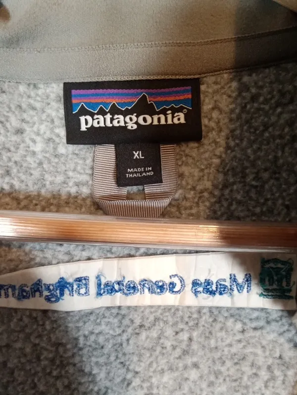 Patagonia Womens Better Sweater 1/4zip Fleece Gorpcore Birch White Grey Sz Xl - Image 2