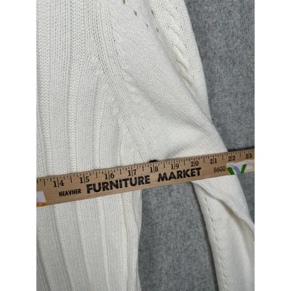 NWT RXB XL Sweater‎ Turtleneck Womens Top Cream Long Sleeve Ribbed Holiday - Image 7