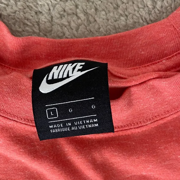 Nike Women's Coral Long Sleeve Top Size L - Image 3