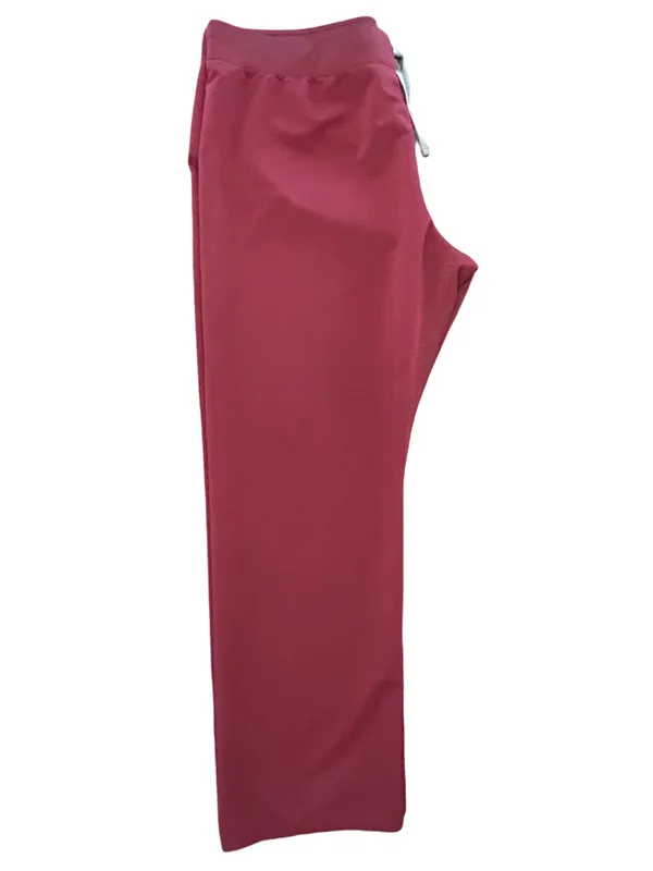 Figs Livingston burgundy maroon high-waisted straight leg scrub pants XXL reg - Image 3