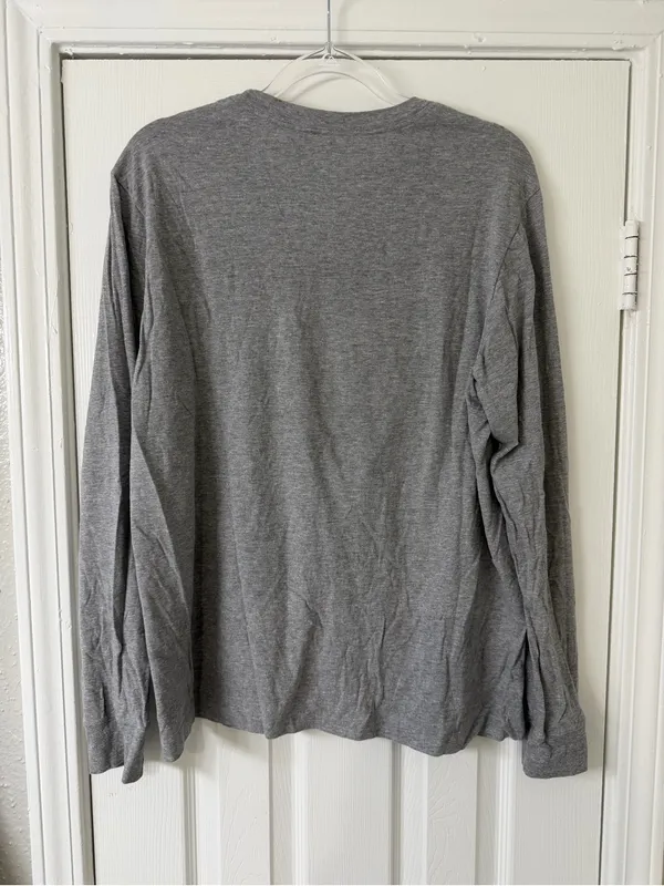 Nike Houston Cougars Grey Long-Sleeve‎ Shirt Graphic Size Large Cotton - Image 5