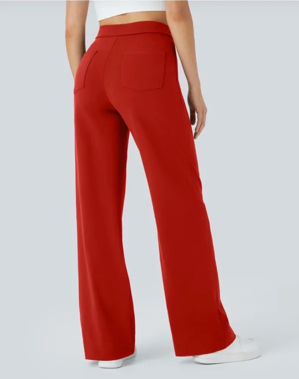 Red Halara Fun Work Pants  - Image 2