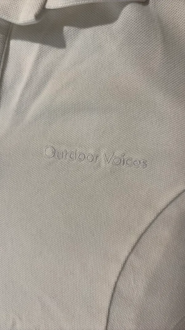 Outdoor Voices Cropped White Polo - Image 2
