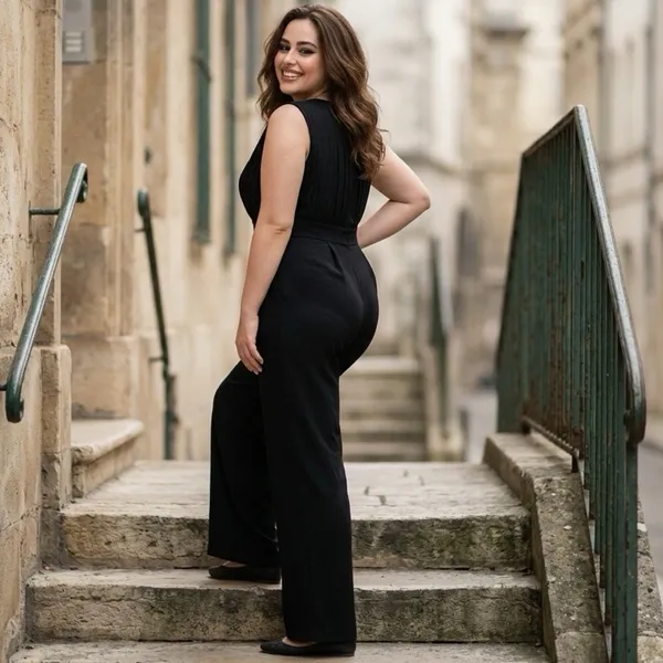Love X Design Womens Party Event Evening High Waisted Wide Leg Jumpsuit Size XL - Image 9