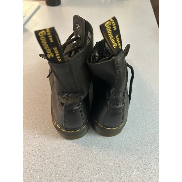 Dr Martens Pascal Boots Women Size 9 Goth Black Leather 8 Eye Punk Docs Outdoor - Image 7