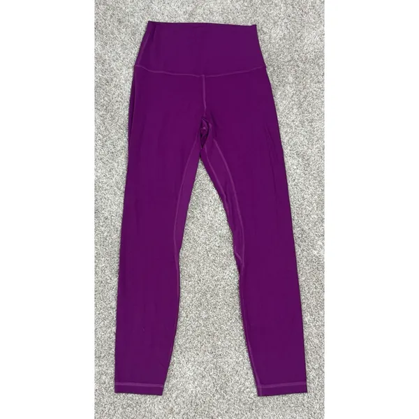 Lululemon Align High Rise Leggings Vivid Plum Purple Full Length 25” Size 4 - Image 4