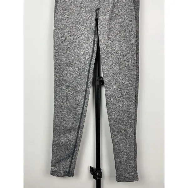 Gymshark Charcoal Marl Flex High‎ Waisted Pink Spell Out Logo Leggings Sz Small - Image 5