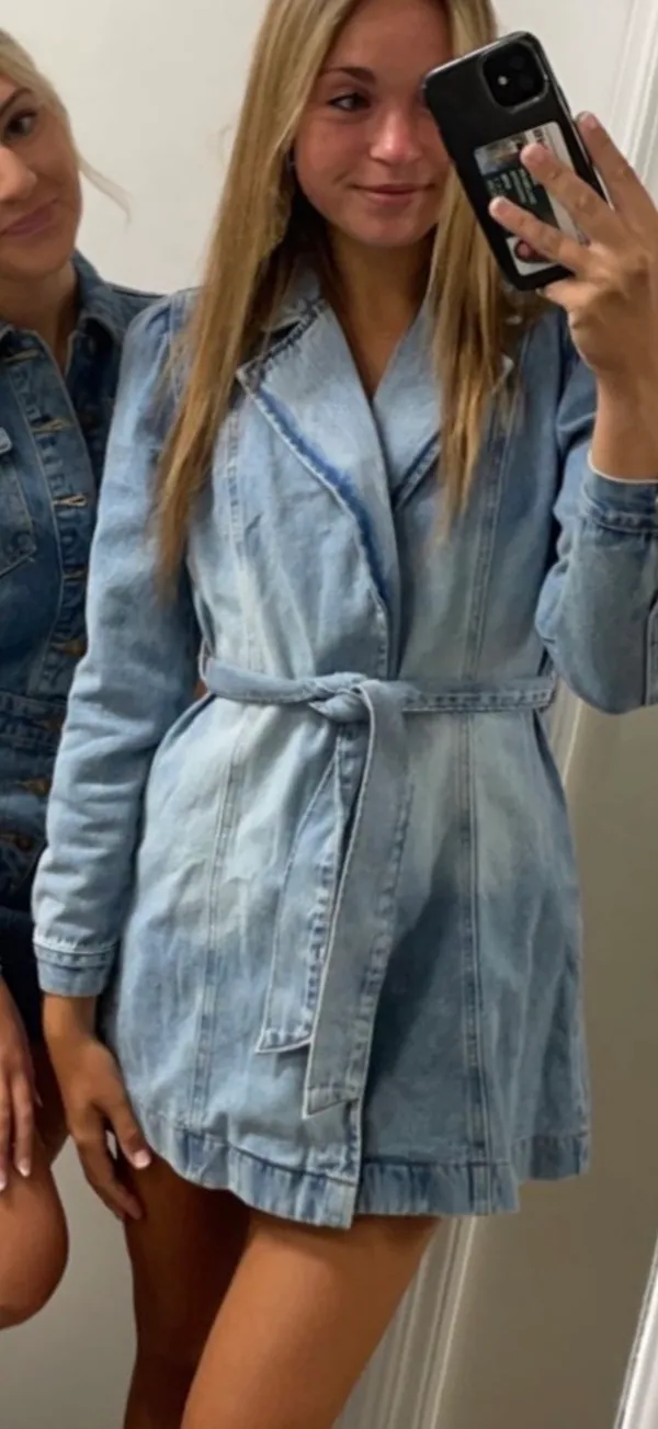 Vici Denim Blazer Dress - Image 3