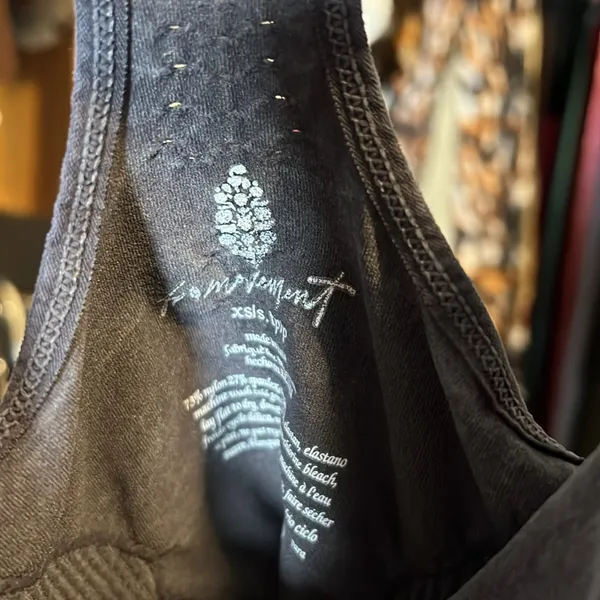 NWOT free people movement good karma long tank washed black - Image 4