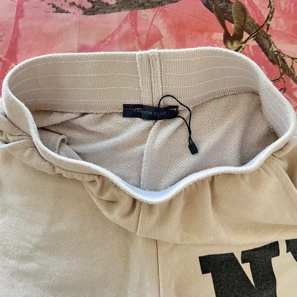 Fashion Club new york high waisted cream lounge shorts - Image 5