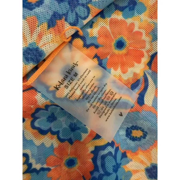 Kulani Kinis Floral Sheer Mesh Cover- Up Sarong Sz M NEW - Image 6