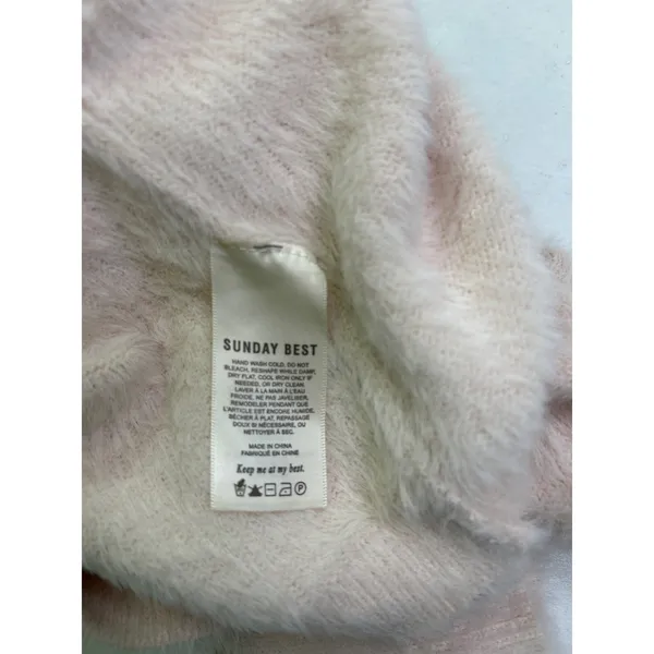 Aritzia Sunday Best Reese Cropped Cardigan in Ballerina pink Size M. - Image 7