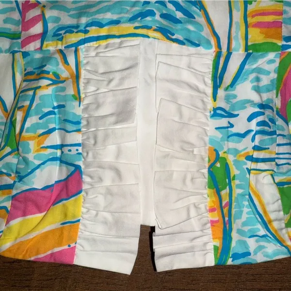 Lilly Pulitzer Franco Dress in You Gotta Regatta Ruffle Back Tie Strapless Dress - Image 10