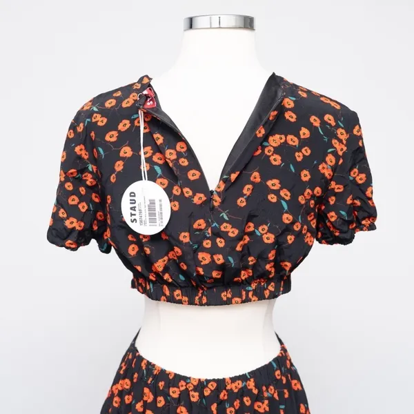 STAUD | Calypso Poppy Cut-Out‎ Dress - Image 14