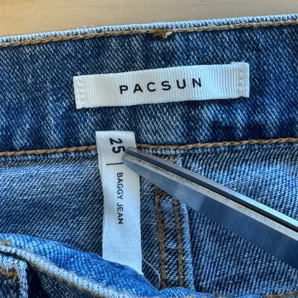 PacSun Baggy Jeans Blue Distressed High Rise Wide Leg‎ 25 Contemporary - Image 6