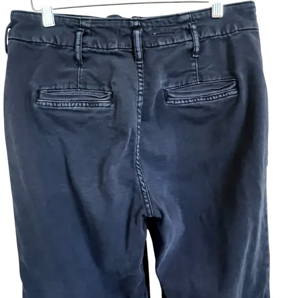 PILCRO THE LETTERPRESS Wide Leg Blue Pants Exposed Buttons Women’s Size 28 - Image 4