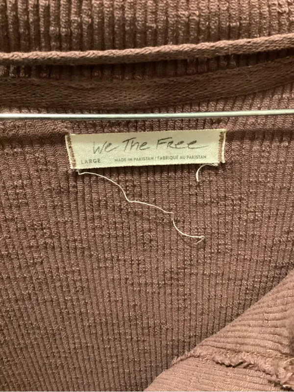 We The Free Mauve Open Collar Turtleneck Sweater - Image 2
