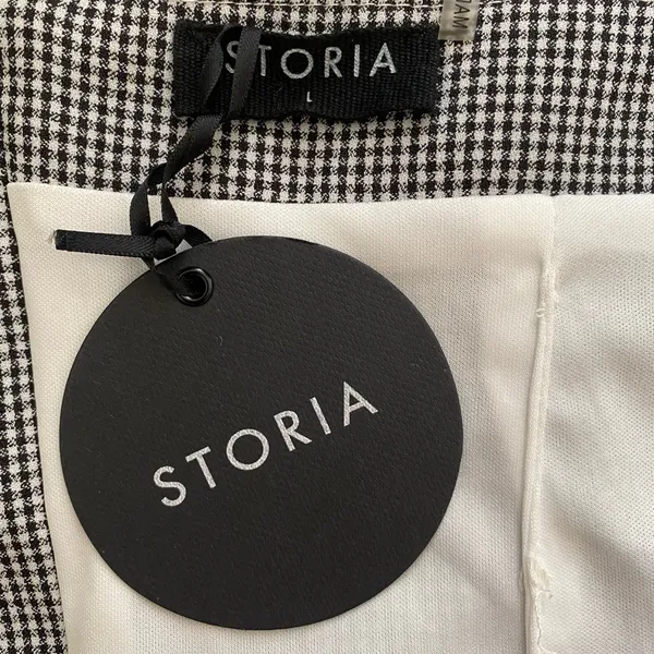 Storia Strapless Gingham Bow Crop Top - Image 8