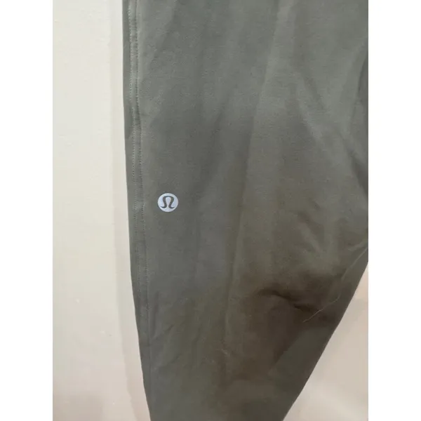 Lululemon Everlux High-Rise Zip-Leg Track‎ Pant Full Length Sz 4 Gray Sage - Image 8