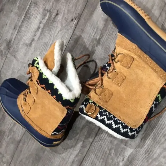 Khombu brown and blue boots - Image 8