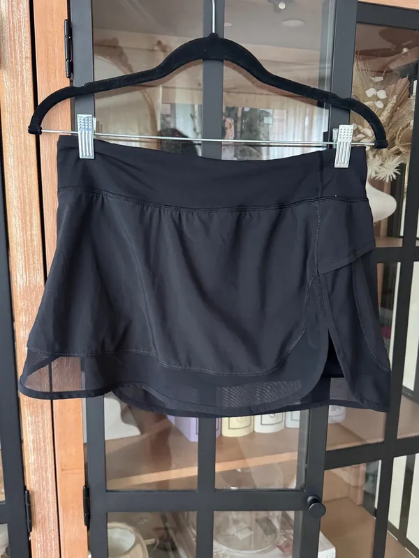 Lululemon Hotty Hot Skirt II skort shorts tennis workout mesh mid rise - Image 10