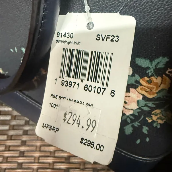 coach Mini Sierra Satchel With Rose Bouquet Print 91430 - Image 7