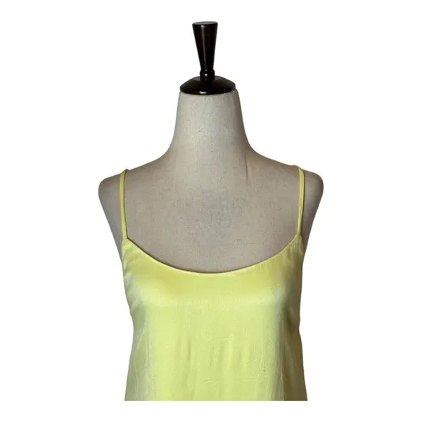 Something Navy Dress Women Large Yellow Silky‎ Essential Criss Cross Back Slip - Image 5