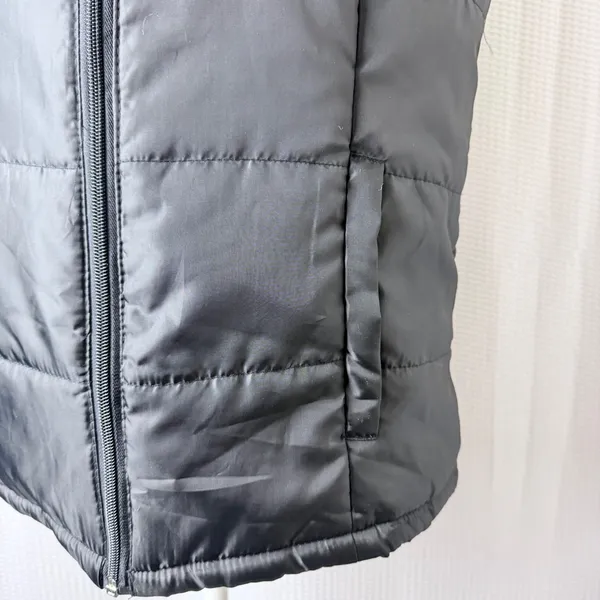 Jackson Hole Puffer Vest Women Large Black Quilted Full Zip Outdoor Hiking Layer - Image 4