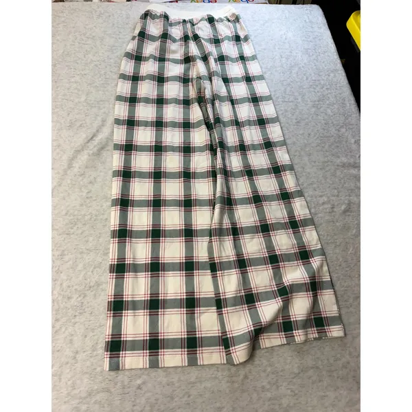 Wondershop Target Womens XS Pajama Pants Green Red White‎ Plaid Cotton Sleepwear - Image 4