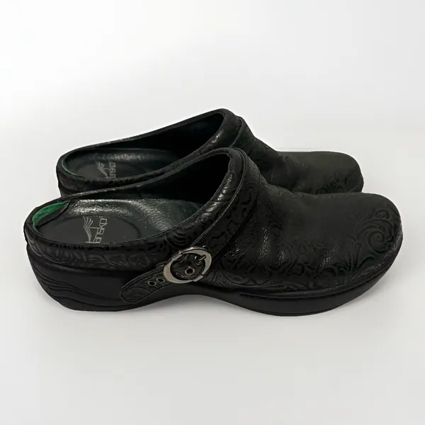 Dansko Allison Slip Resistant Mules Clogs Shoes Womens Size 8.5-9 US 39 EU Black - Image 2