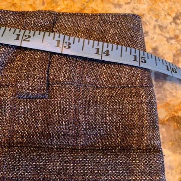 Carlisle Wool Blend Pants Women Size 6 Brown Straight Leg Trouser Tweed Lined - Image 6