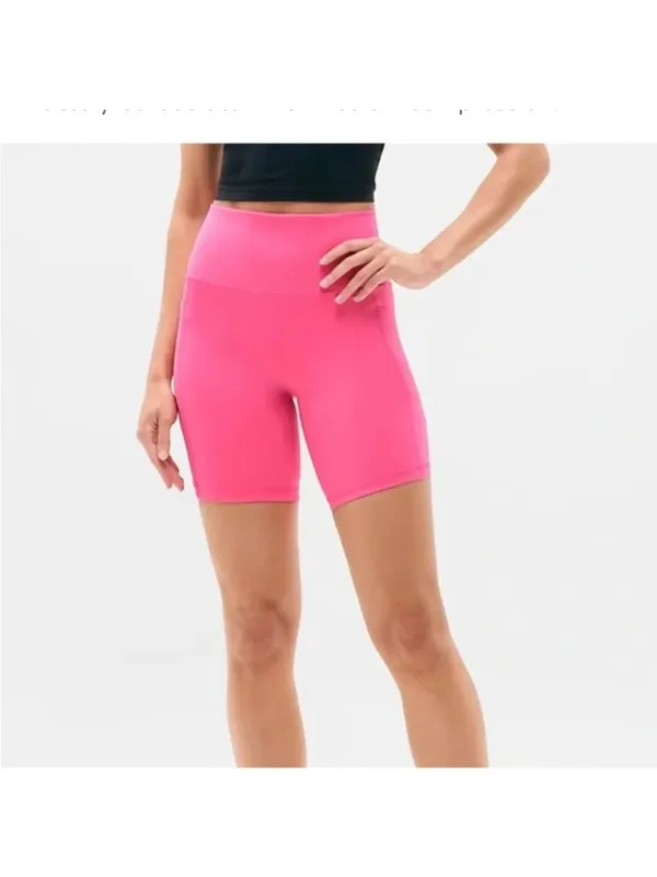 New Athleta XS Salutation Stash 7" Short X-Small Cerise Pink - Image 2